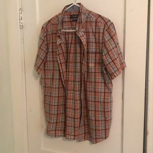 chaps men’s button up dress shirt size Med